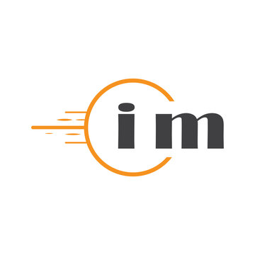 initial monogram logo with circle style design.