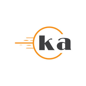 initial monogram logo with circle style design.