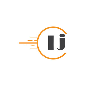 initial monogram logo with circle style design.