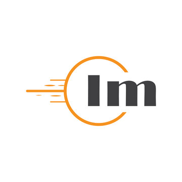 initial monogram logo with circle style design.