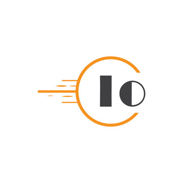 initial monogram logo with circle style design.