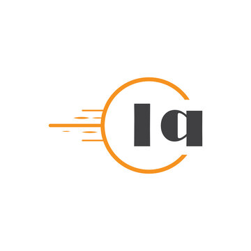 initial monogram logo with circle style design.