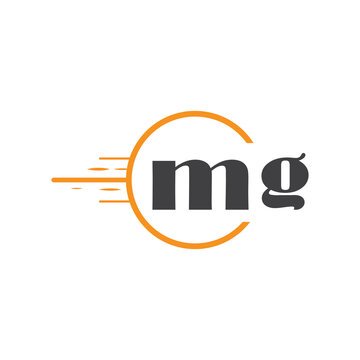 initial monogram logo with circle style design.