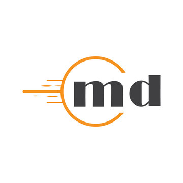 initial monogram logo with circle style design.