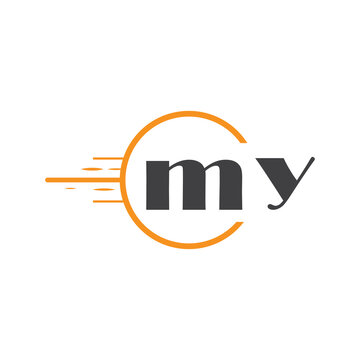 initial monogram logo with circle style design.