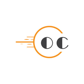 initial monogram logo with circle style design.