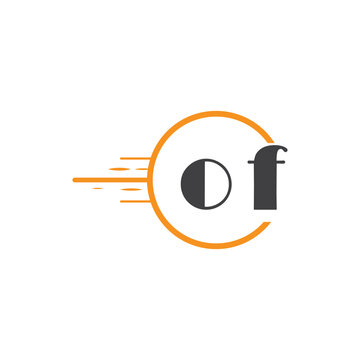 initial monogram logo with circle style design.