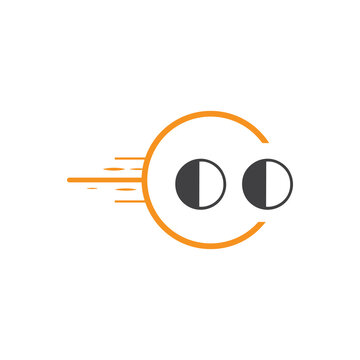 initial monogram logo with circle style design.
