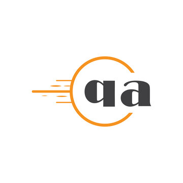 initial monogram logo with circle style design.