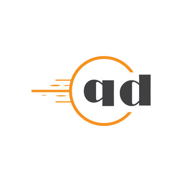initial monogram logo with circle style design.