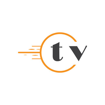 initial monogram logo with circle style design.