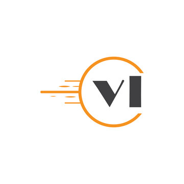 initial monogram logo with circle style design.