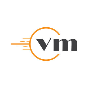 initial monogram logo with circle style design.