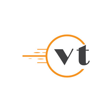 initial monogram logo with circle style design.