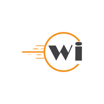 initial monogram logo with circle style design.