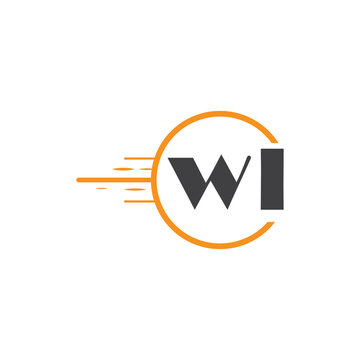 initial monogram logo with circle style design.