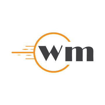 initial monogram logo with circle style design.