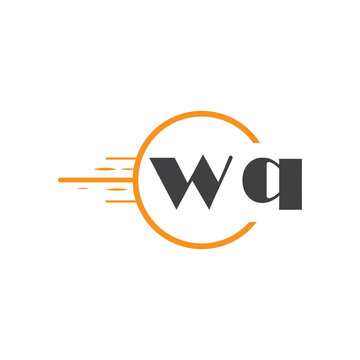 initial monogram logo with circle style design.