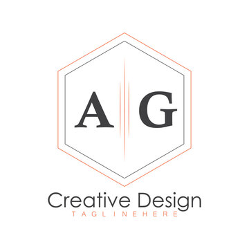 initial monogram logo with polygon style design.