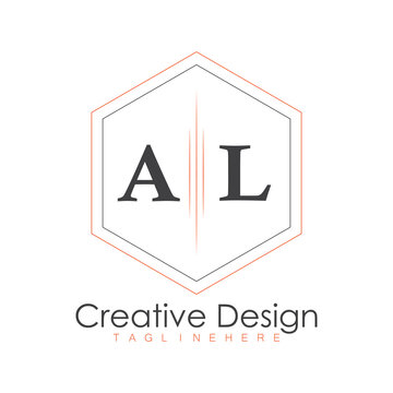 initial monogram logo with polygon style design.