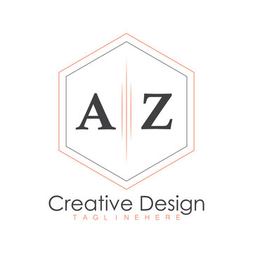 initial monogram logo with polygon style design.