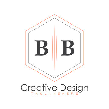 initial monogram logo with polygon style design.
