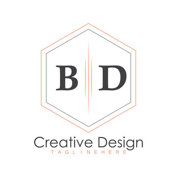 initial monogram logo with polygon style design.