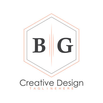 initial monogram logo with polygon style design.