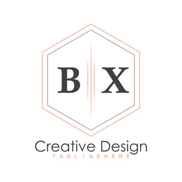 initial monogram logo with polygon style design.