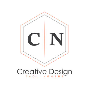 initial monogram logo with polygon style design.