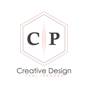 initial monogram logo with polygon style design.