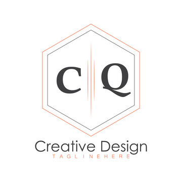 initial monogram logo with polygon style design.