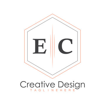 initial monogram logo with polygon style design.