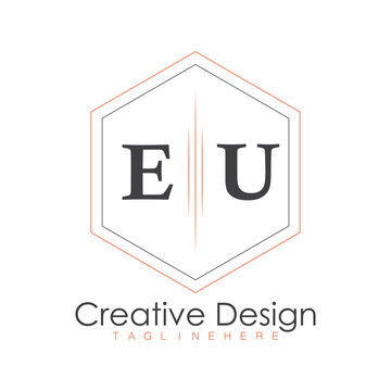 initial monogram logo with polygon style design.
