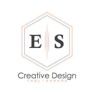 initial monogram logo with polygon style design.