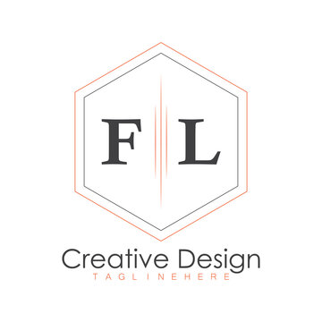 initial monogram logo with polygon style design.