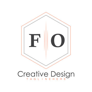 initial monogram logo with polygon style design.