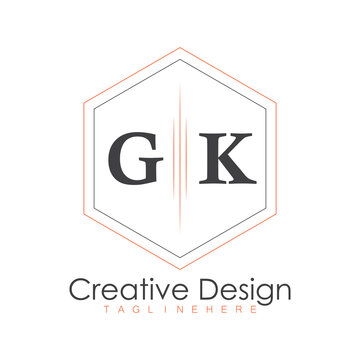 initial monogram logo with polygon style design.