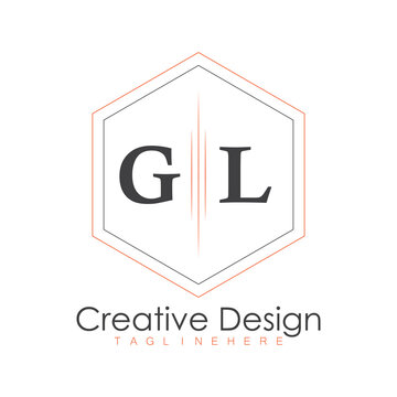 initial monogram logo with polygon style design.