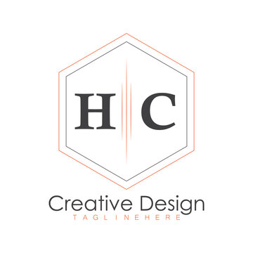 initial monogram logo with polygon style design.