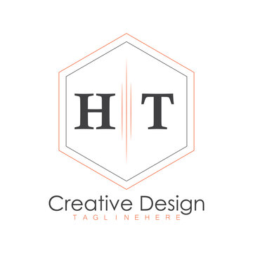 initial monogram logo with polygon style design.