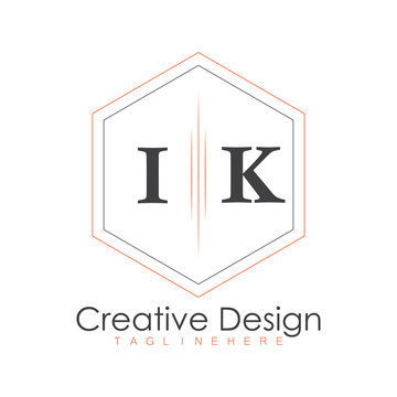 initial monogram logo with polygon style design.
