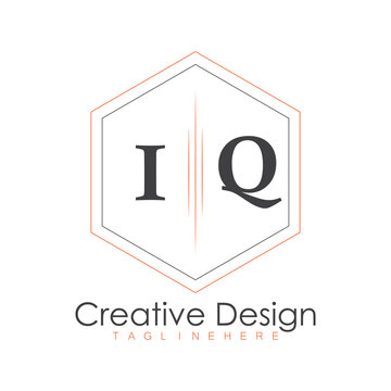 initial monogram logo with polygon style design.