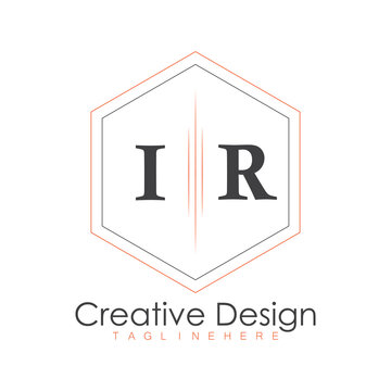 initial monogram logo with polygon style design.