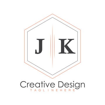 initial monogram logo with polygon style design.