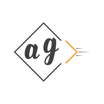 initial monogram logo with square style design.