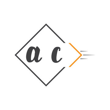 initial monogram logo with square style design.