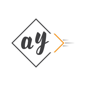 initial monogram logo with square style design.