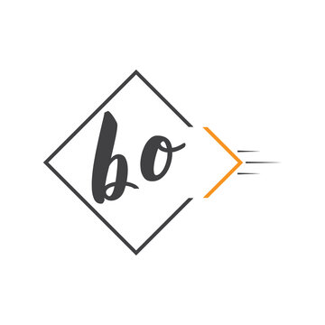 initial monogram logo with square style design.