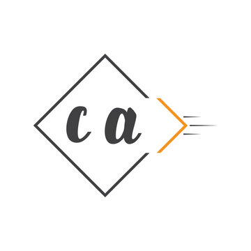initial monogram logo with square style design.